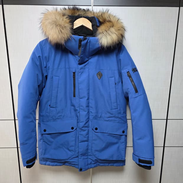 코오롱 블루 폭스퍼 패딩 점퍼 (남, 여공용)