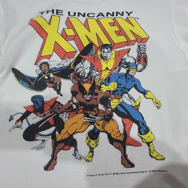 80년대 프룻오브더룸 X-MEN 빈티지티셔츠