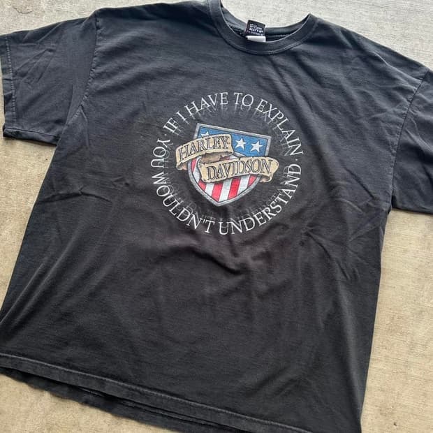 빈티지 Harley Davidson 티셔츠 XXL