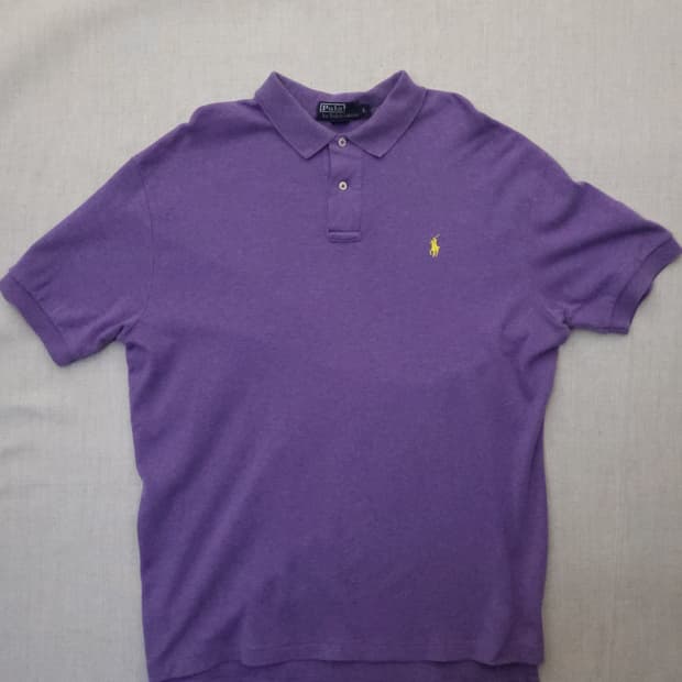 폴로 랄프로렌 반팔 카라티 퍼플 L