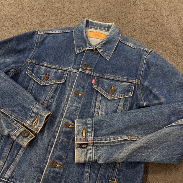 [ 정품/40 ] 리바이스 데님 트러커 청자켓