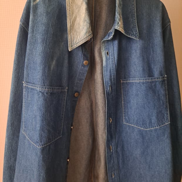 오라리 선페이드 데님 셔츠 3사이즈