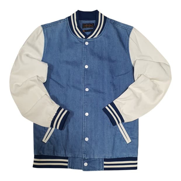 ✨ (바배) 데님 코튼 베이스볼 자켓 