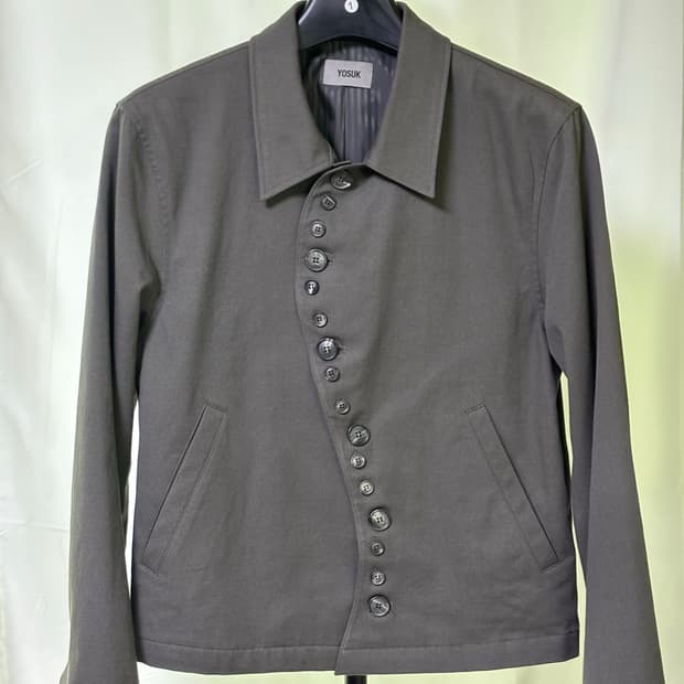 요석 S button jacket(Warm gray)