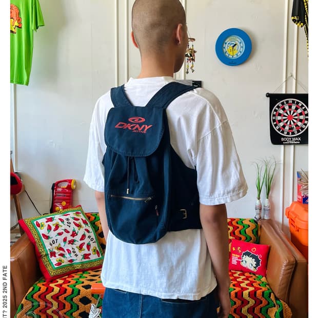 1990s DKNY Archive Cotton Backpack Vest