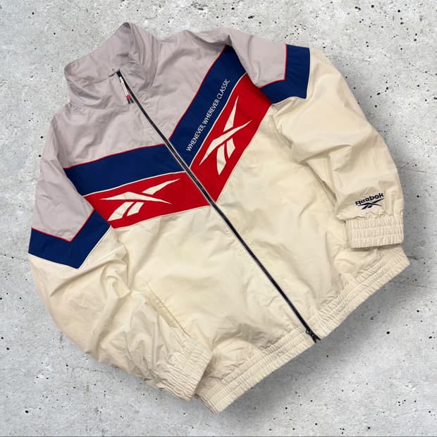 [115] 리복 올드스쿨 바람막이 자켓 화이트 B620