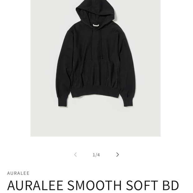 [3] Auralee smooth soft sweat po parka