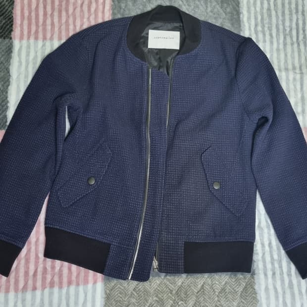 커스텀멜로우 블루종 자켓 네이비 100