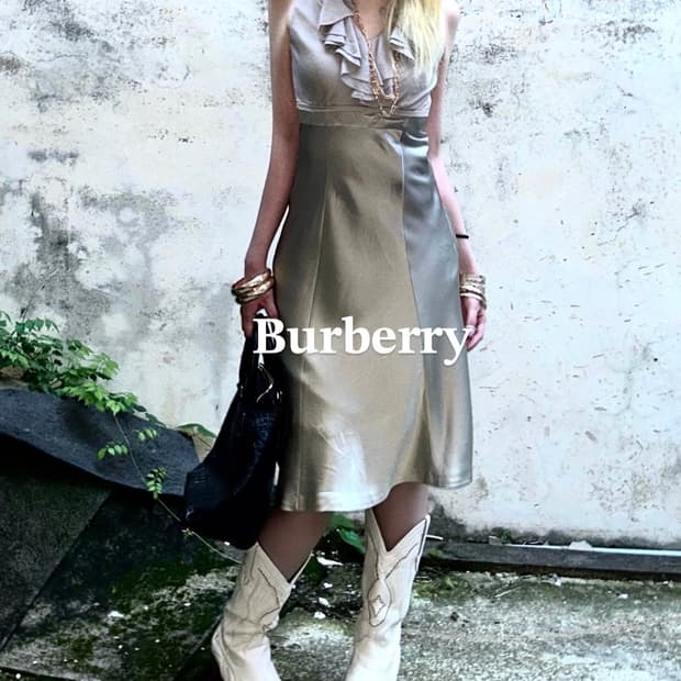 Burberry Deadstock silk dress