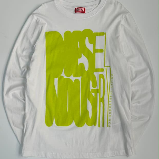 [M] 디젤 준신형 LS 그래픽 롱슬리즈 티셔츠