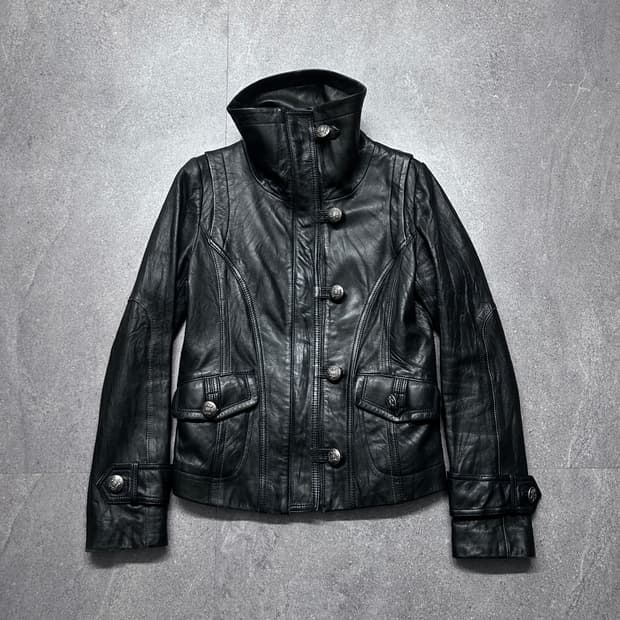 하이넥 나폴레옹 램스킨 자켓