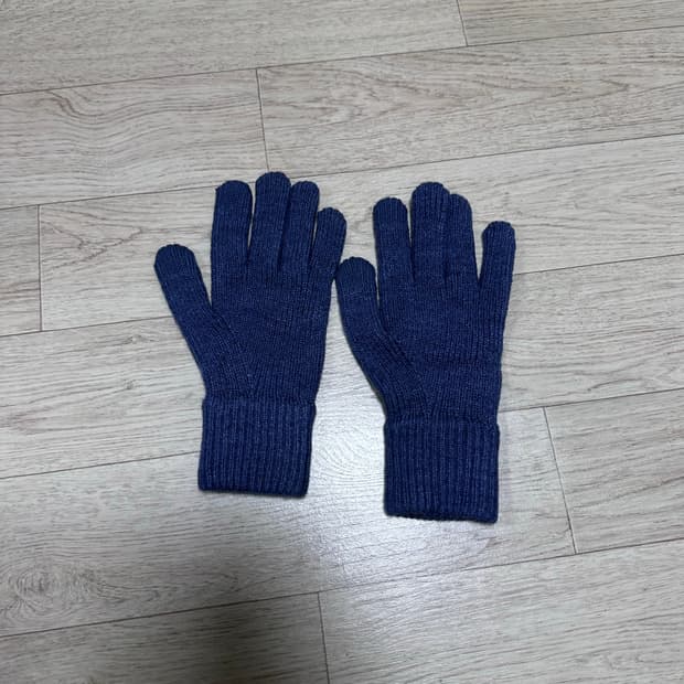 (M) 유니클로 히트텍 장갑 블루
