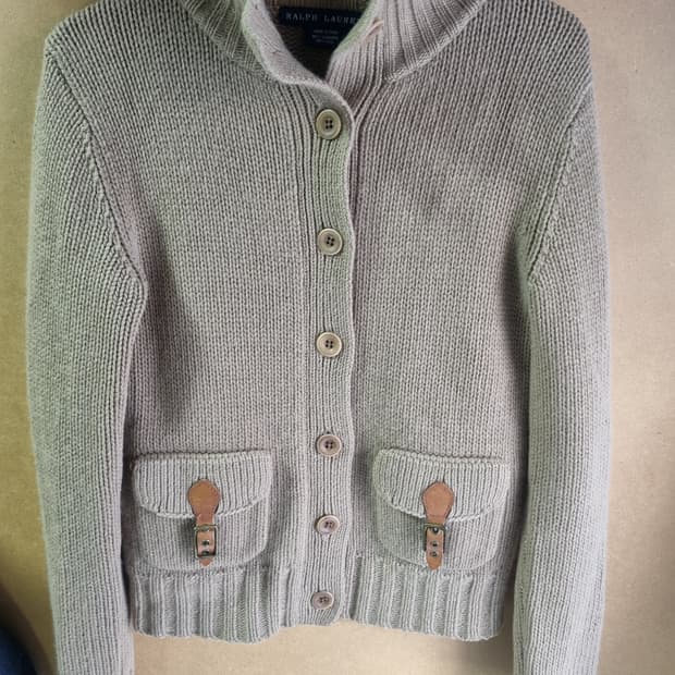 폴로랄프로렌 여성 캐시미어 모 자켓 