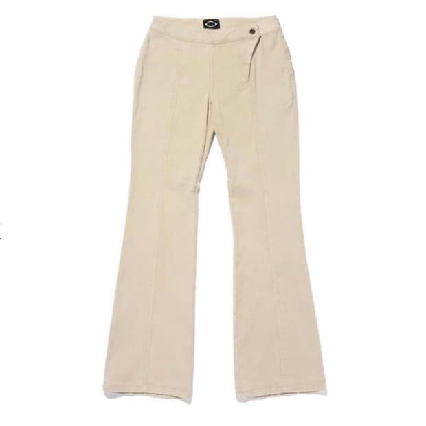 미스치프 워시드 부츠컷 팬츠 카키 베이지