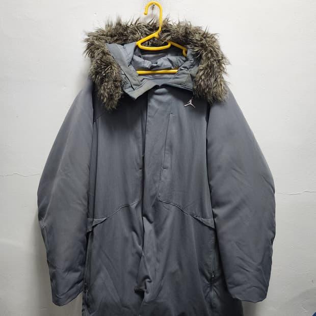 조던 스틸로고 덕다운 후드퍼 패딩 