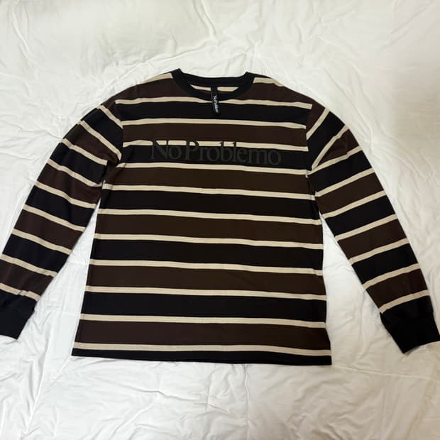 노프라블레모 스트라이프 티셔츠 / 웍스아웃