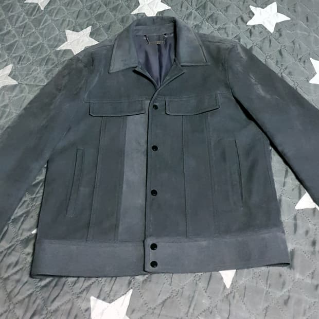 드로우핏 스웨이드 카라 자켓 다크그레이 (M)