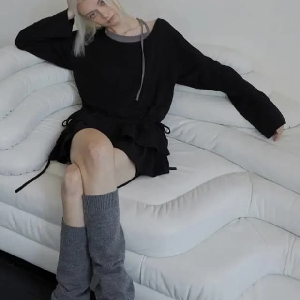 [렌세, 정가4만원대] 프릴 레이어드 원피스