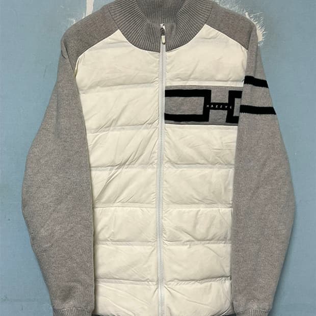 헤지스 남자 니트패딩 새상품 구스다운 캐주얼 L 100