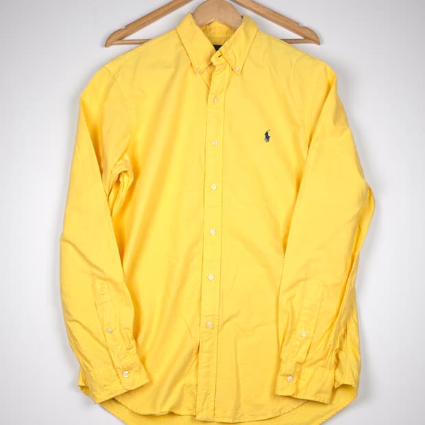 폴로 랄프로렌 클래식핏 코튼셔츠 옐로우 (M)