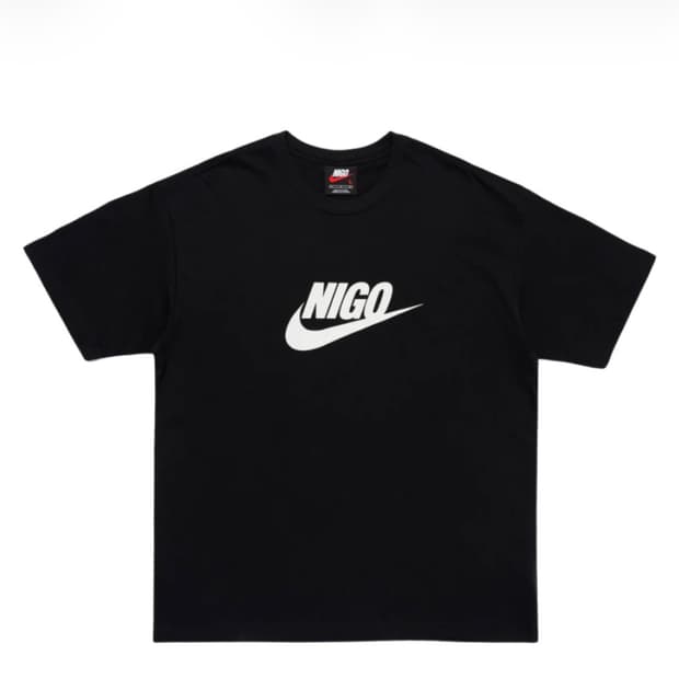 나이키 x 니고 티셔츠 블랙 M(100)