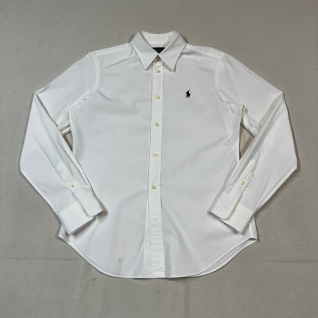 6) 폴로 랄프로렌 여성 화이트 포플린 셔츠