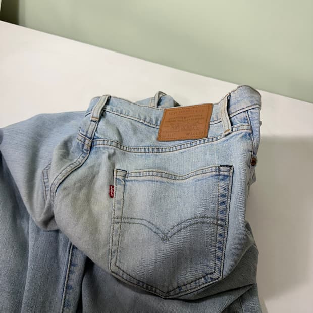 L 리바이스511 슬림레귤러핏 연청 녹워시드 데님팬츠 청바지