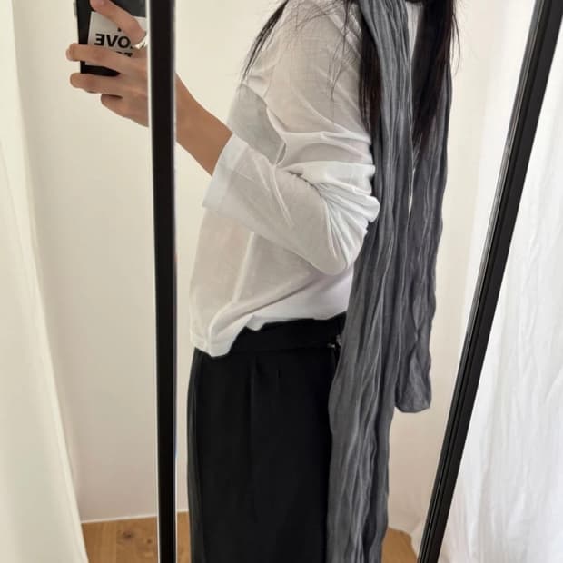 브리즈아카이브 Rutz Scarf - light gray