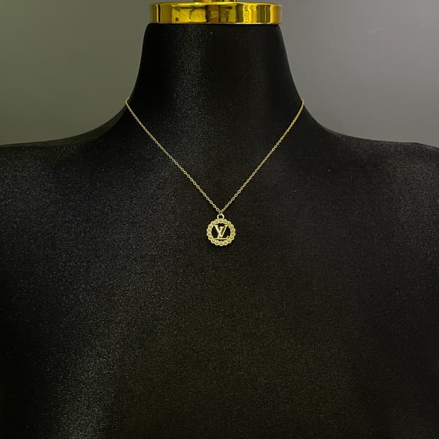 루이비통 버블 서클 골드 업사이클링 목걸이