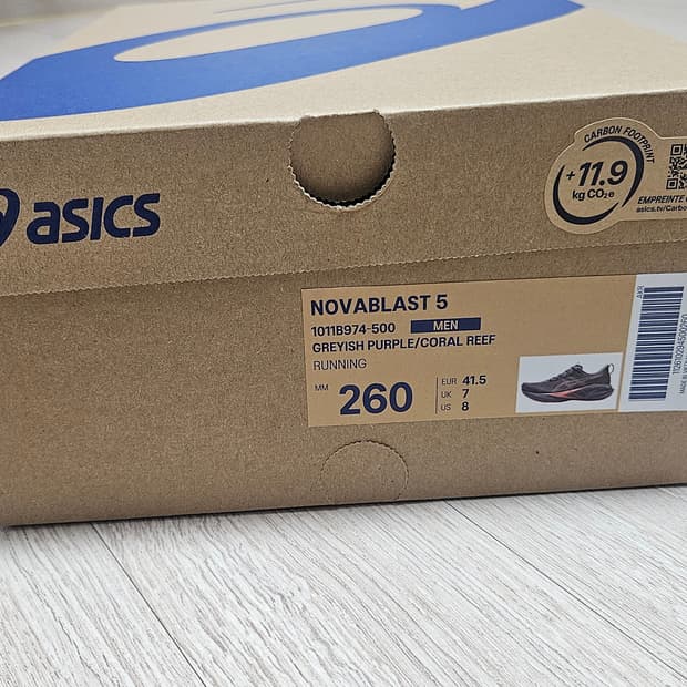 아식스 노바블라스트5 그레이쉬 퍼플 260