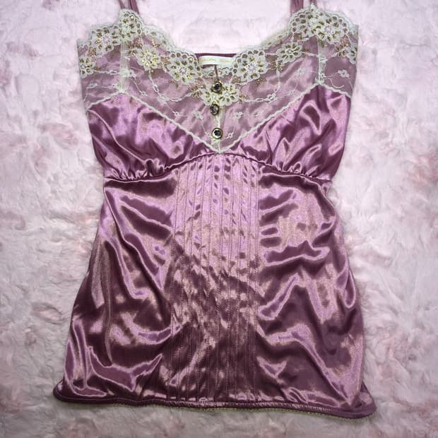 빈티지 갸루 슬리브리스 나시