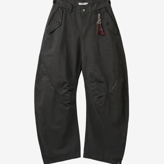 아르반 트리플 리프 커브드 팬츠 차콜