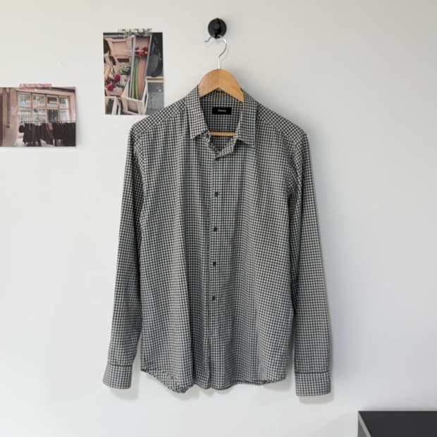 [L] 띠어리 깅엄체크 셔츠