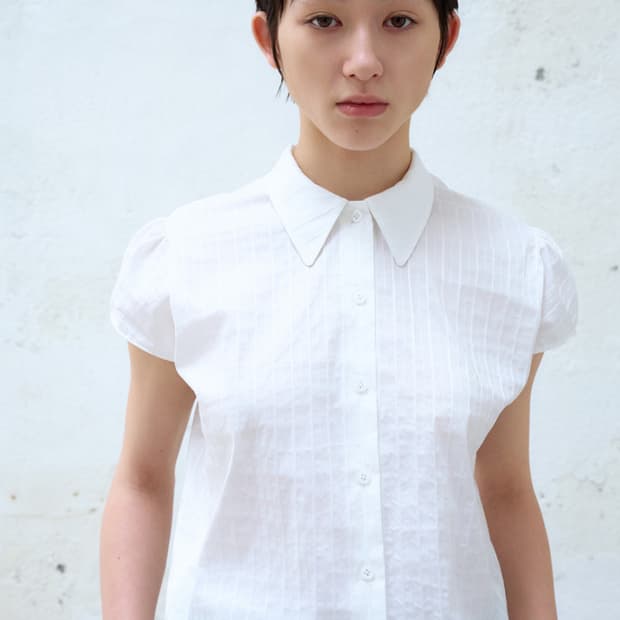 버뮬라 캡 슬리브 스트라이프 셔츠