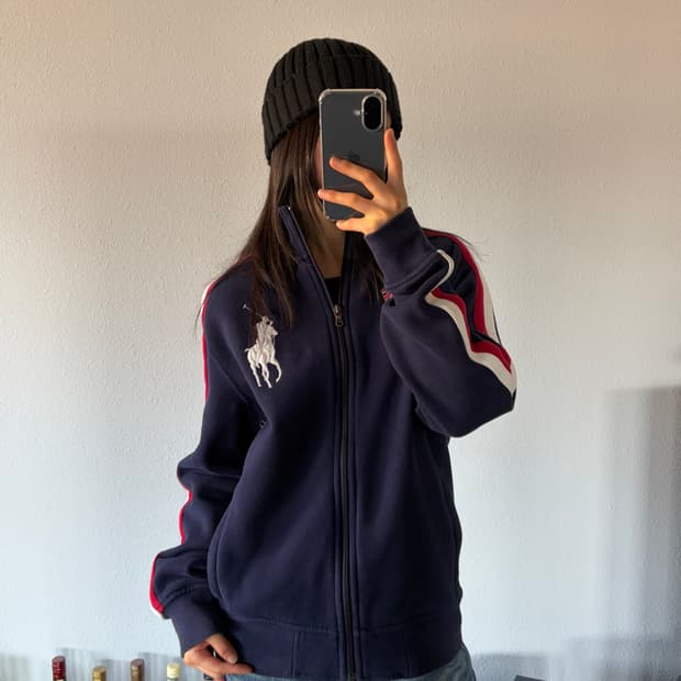 [M]폴로 랄프포렌 빅포니 USA 코튼 스웻 집업