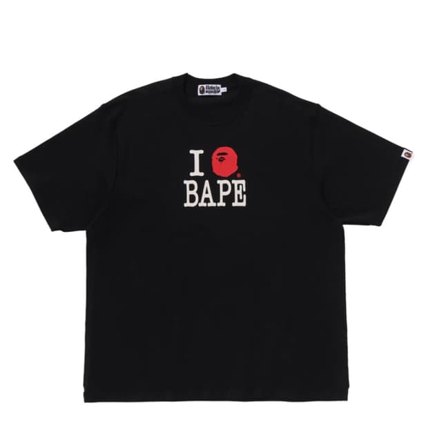 미개봉 새상품 [S] 베이프 로고 인사이드 아웃 릴렉스드 핏 티셔츠 