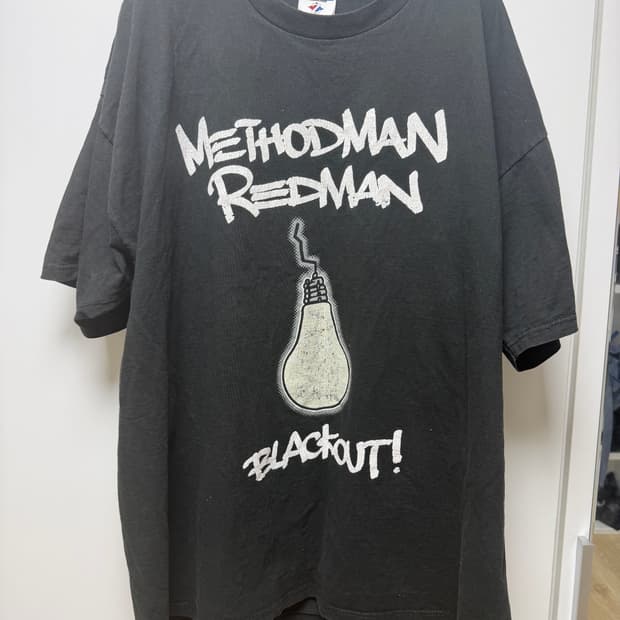00s 우탱클랜 wutang methodman  블랙아웃 투어티셔츠2XL