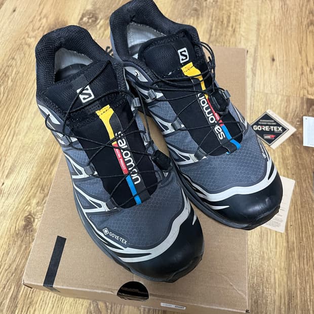 살로몬 xt-6 고어텍스 블랙 에보니 270