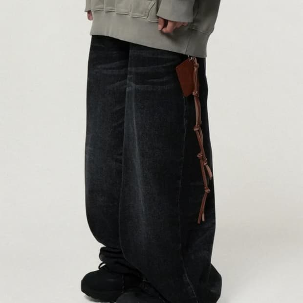 아이돈워너셀 블랙데님 팝니다. 