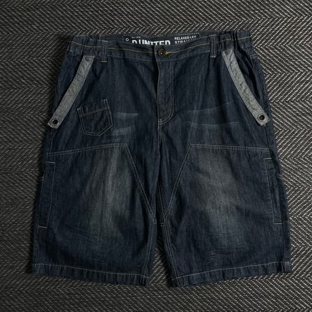 00s Y2K 빈티지 데님 버뮤다 팬츠o 3736