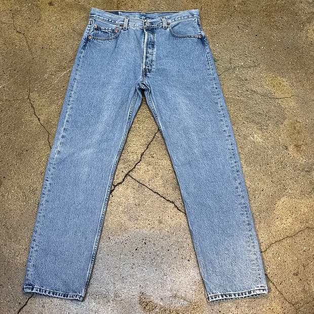 미국 빈티지 리바이스 청바지 연청 데님 팬츠