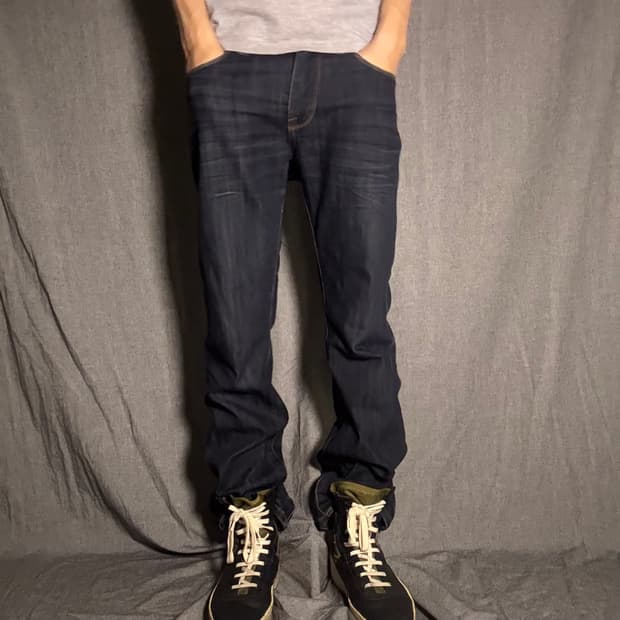 캘빈클라인 생지 데님 바지