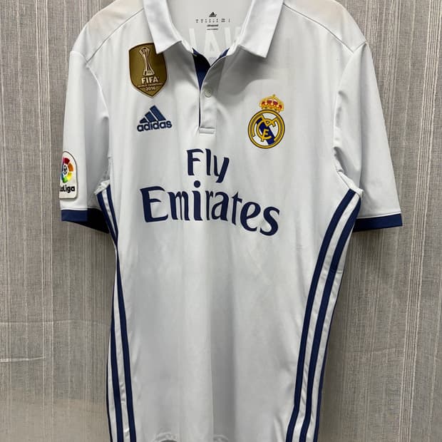 레알 마드리드 16 17 호날두 홈 유니폼 반팔 져지