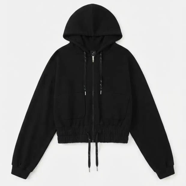ATHLETE 블랙 후드집업 L-XL
