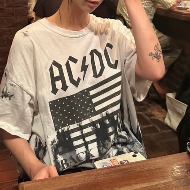 ACDC 빈티지 티셔츠