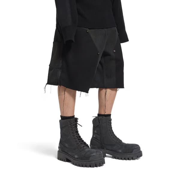 발렌시아가 컴뱃 스트라이크 부츠 블랙 41