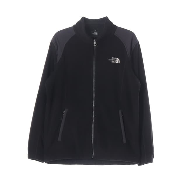 노스페이스 자수로고 배색 플리스 집업 자켓 M