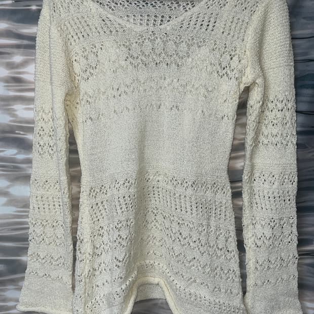 Vintage Ivory Punching Knit