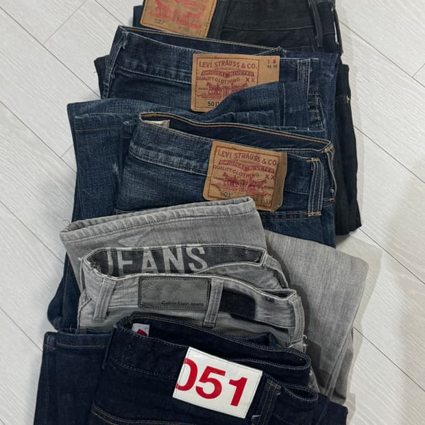 리바이스,캘빈클라인,플랙진 데님 