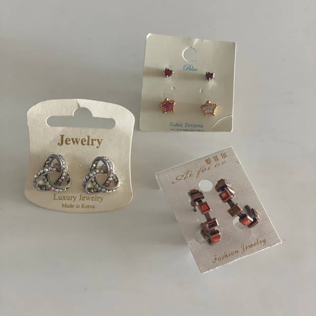 새상품 귀걸이 3종세트